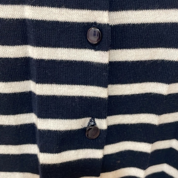 J. Crew Striped Cotton Cardigan Jackie - Picture 3 of 5